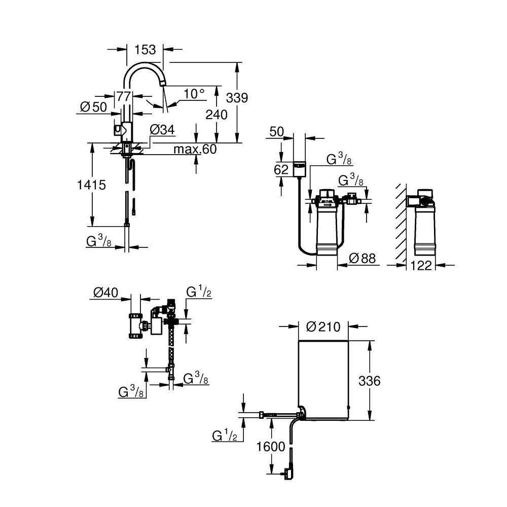 GROHE Red Mono- C-pip - M-size - Warm Sunset GROHE Red