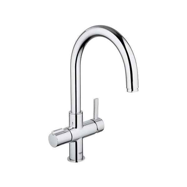GROHE Red Basic Duo C-utlopp köksblandare i krom