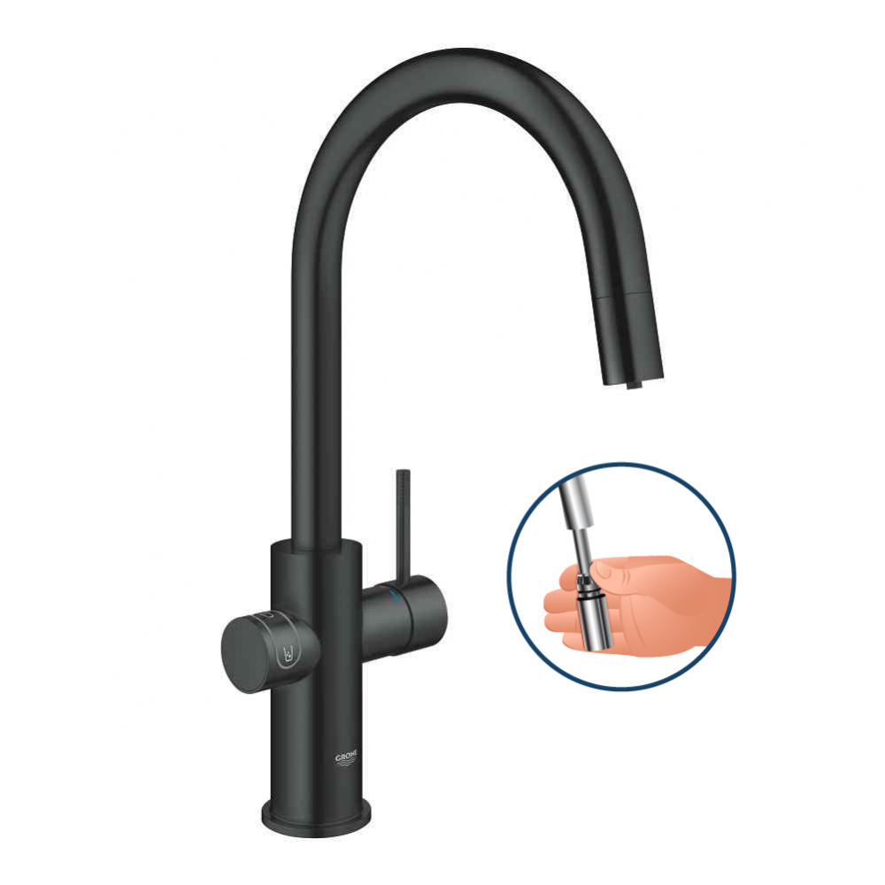 GROHE Blue C-tut Utdrag Velvet Black