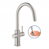 GROHE Blue Duo C-tut utdragbar i Super Steel