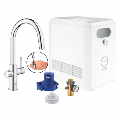 GROHE BLUE professionell c-piputrustning med förlängning