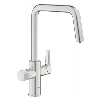 GROHE Blue Pure Eurosmart U-Tud supersteel GROHE Blue Pure vandhaner