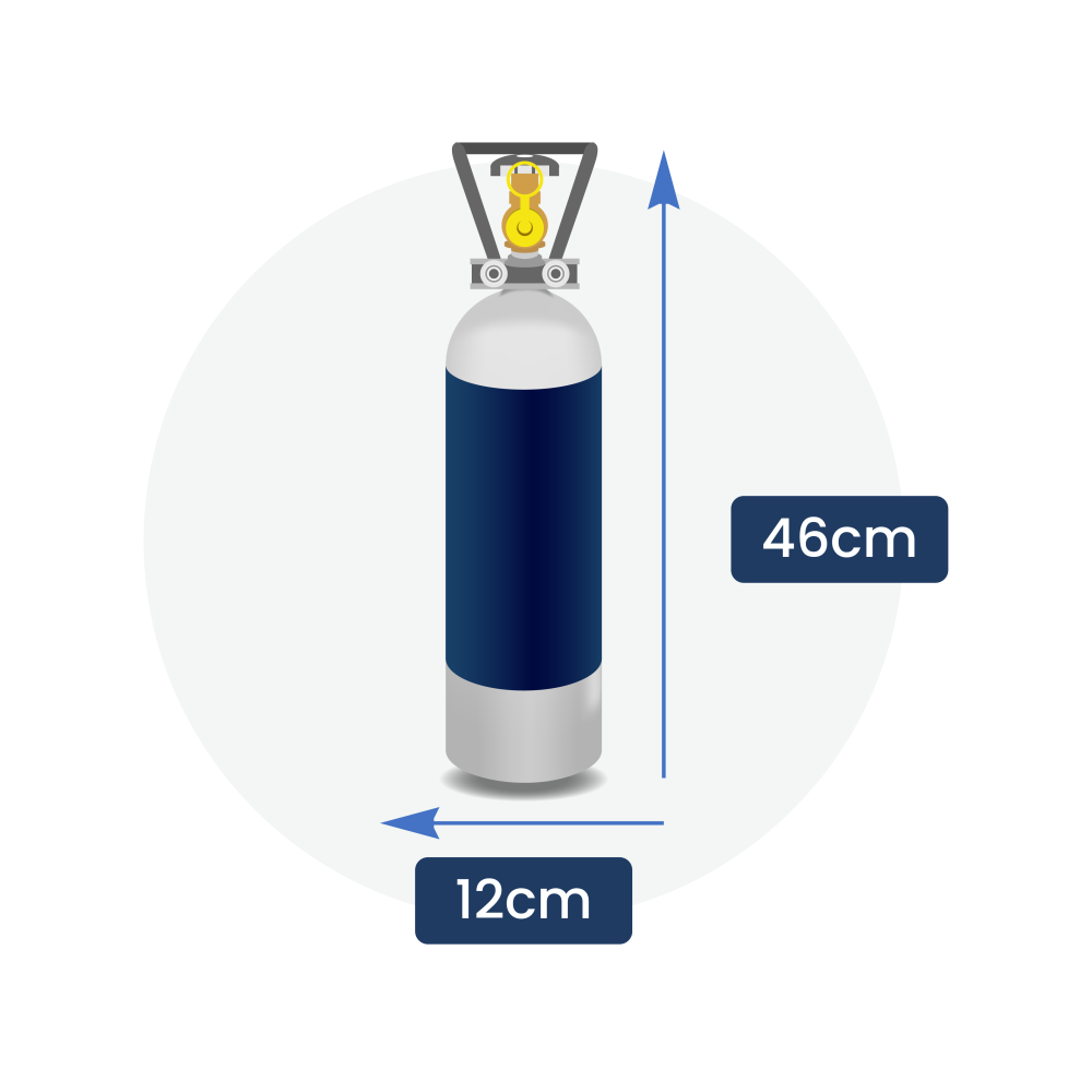 2 kg CO2 flaska (1 pak)
