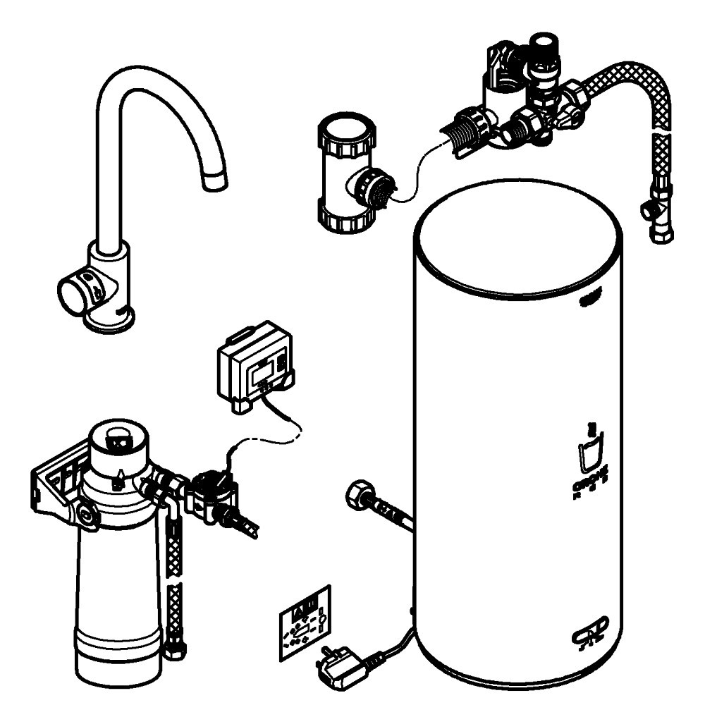 GROHE Red Mono - C-pip - L-size - Krom