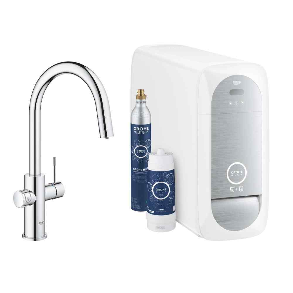 GROHE Blue Home - C-pip - Utdragbar - Krom Watertrade