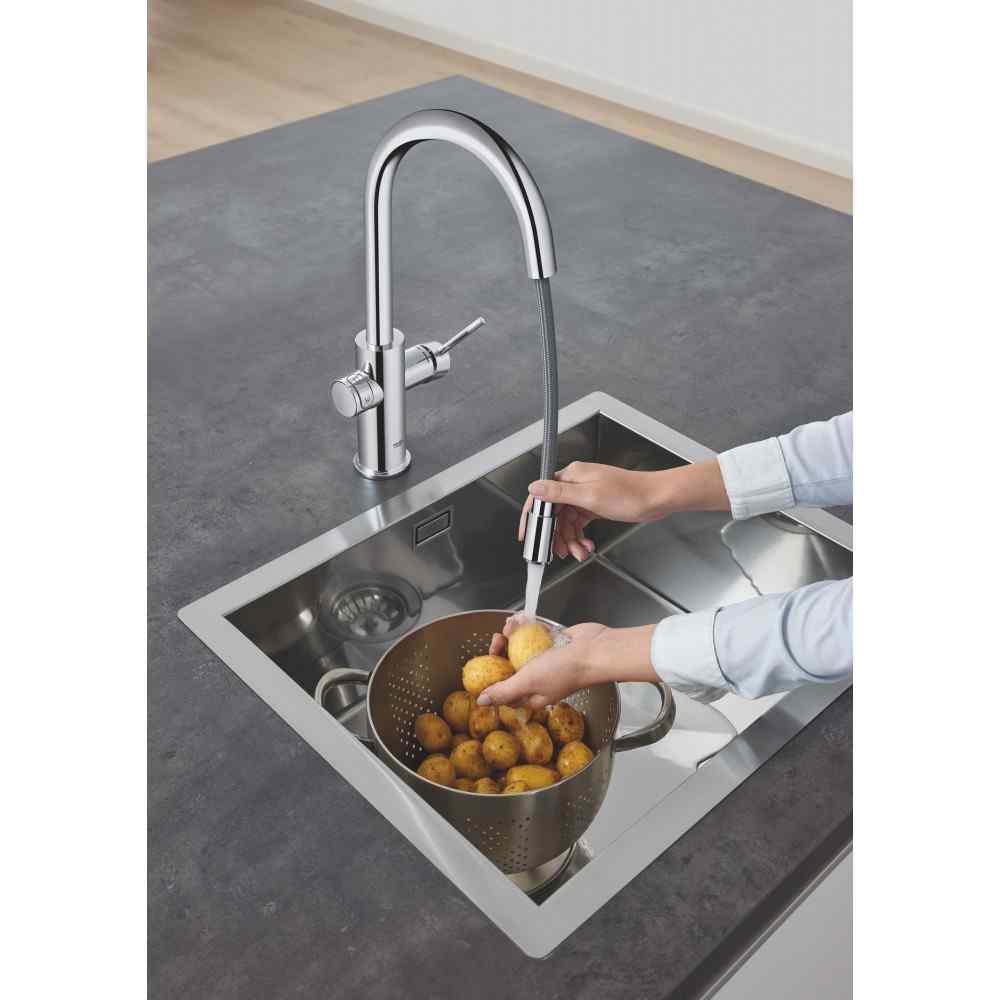 GROHE Blue Home - C-pip - Utdragbar - Krom Watertrade