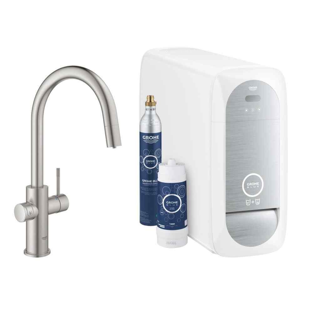 GROHE Blue Home - C-pip - Utdragbar - Supersteel Watertrade