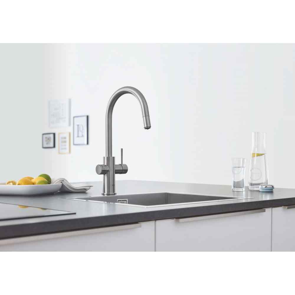 GROHE Blue Home - C-pip - Utdragbar - Supersteel Watertrade