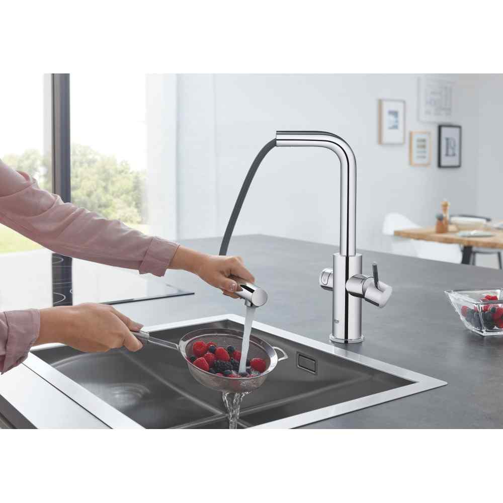 GROHE Blue Home - L-pip - Utdragsbar - Krom Grohe Blue Home
