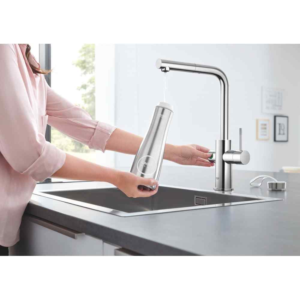 GROHE Blue Home - L-pip - Utdragsbar - Krom Grohe Blue Home