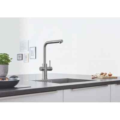 GROHE Blue Home - L-pip - Utdragbar - Supersteel GROHE Blue Home