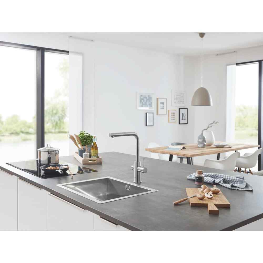 GROHE Blue Home - L-pip - Utdragbar - Supersteel GROHE Blue Home
