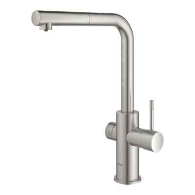 GROHE Blue Home - L-pip - Utdragbar - Supersteel GROHE Blue Home