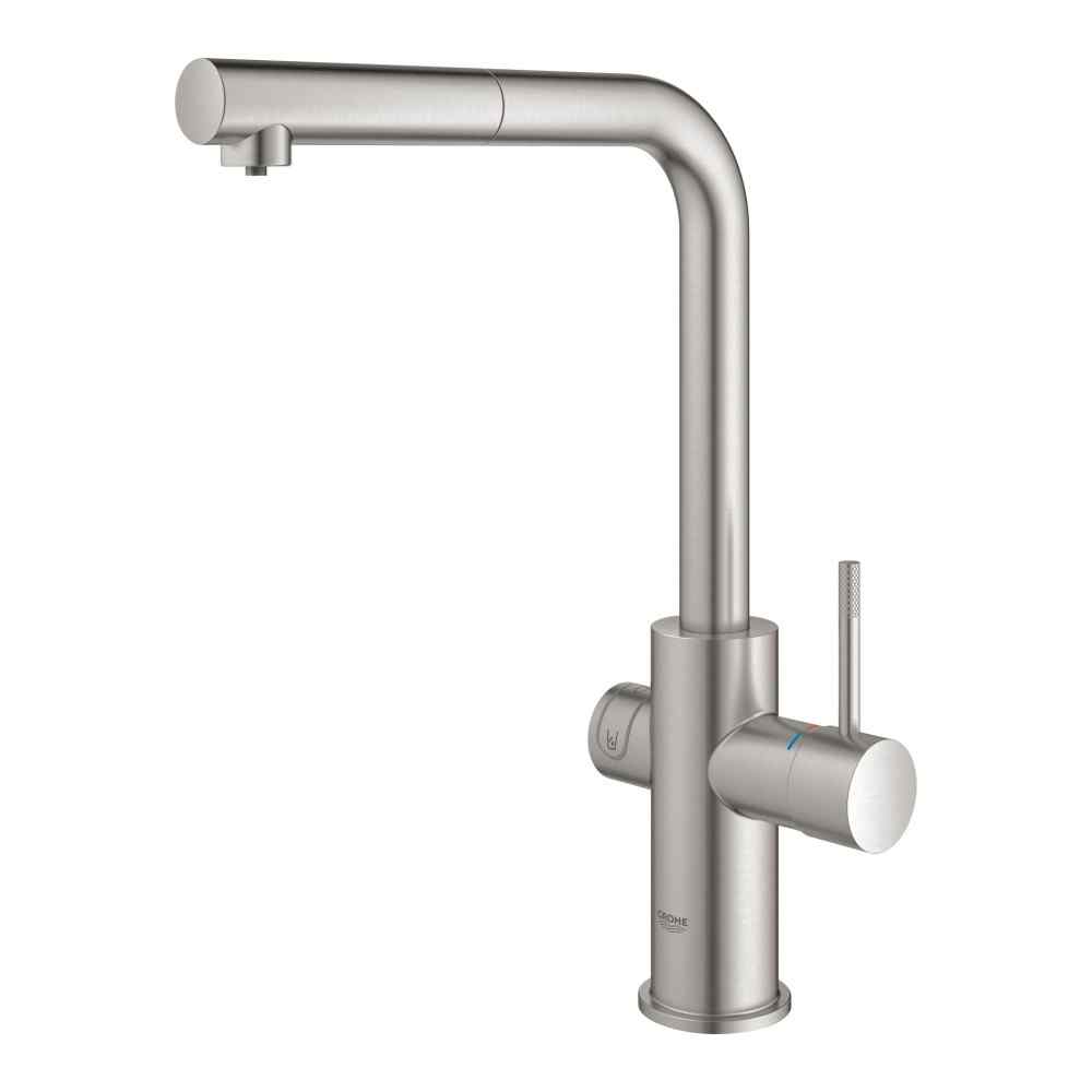 GROHE Blue Home - L-pip - Utdragbar - Supersteel GROHE Blue Home