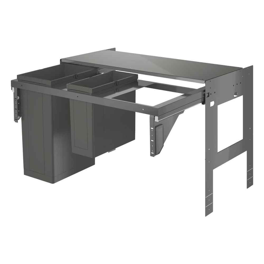 Avfallssorteringssystem 90cm, 29+11L Wastesystems