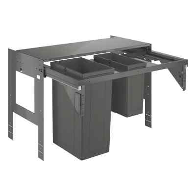 Avfallssorteringssystem 90cm, 29+11L Wastesystems