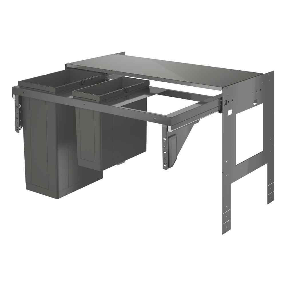Avfallssorteringssystem 90cm, 29+11L Wastesystems